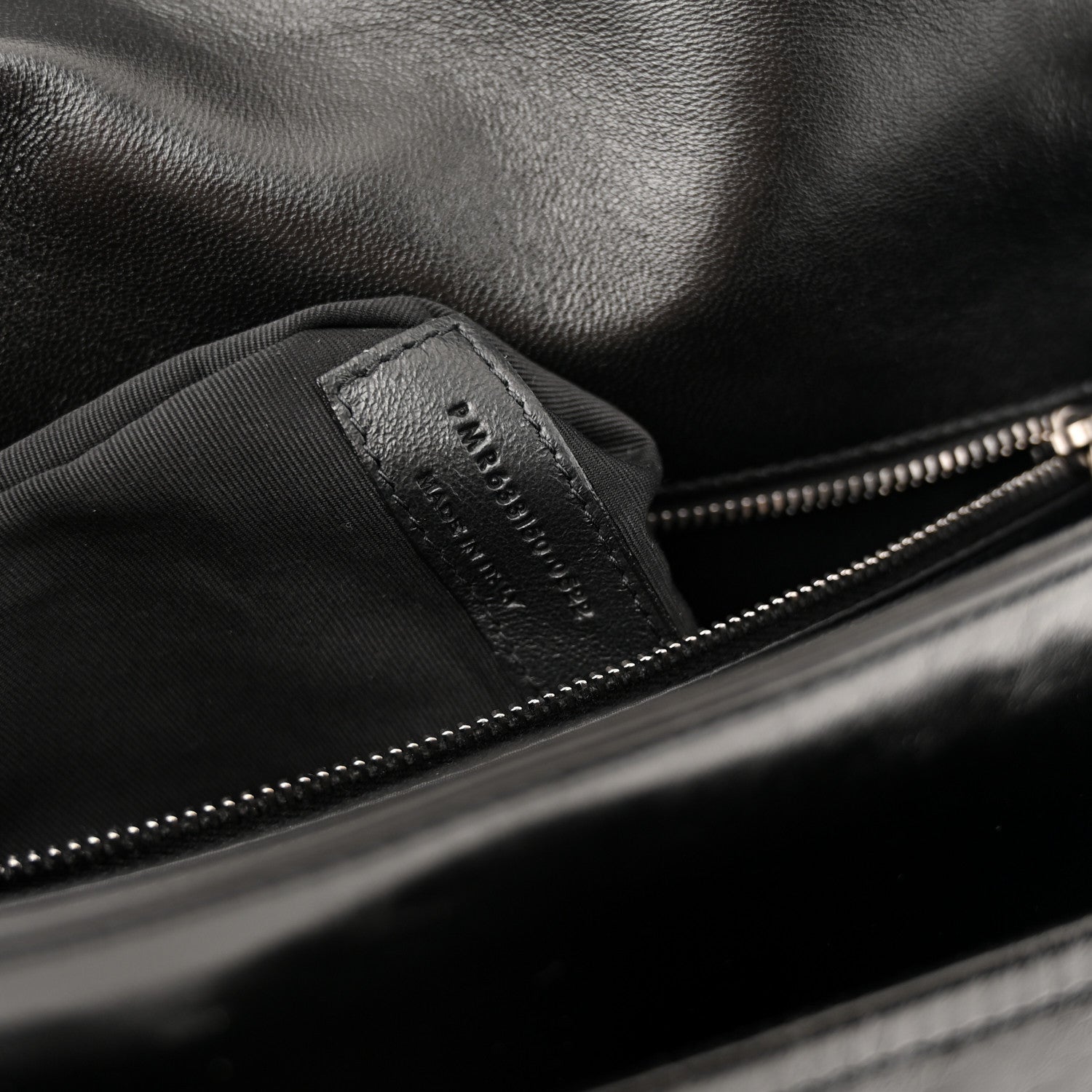 Saint Laurent Crinkled Calfskin Monogram Medium Niki Chain Satchel Black 7 of 11