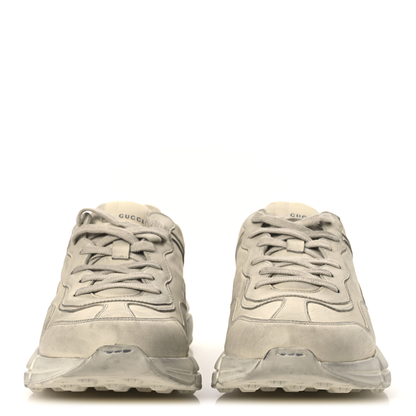 Soft Calfskin Mens Rhyton Sneakers 11.5 Ivory