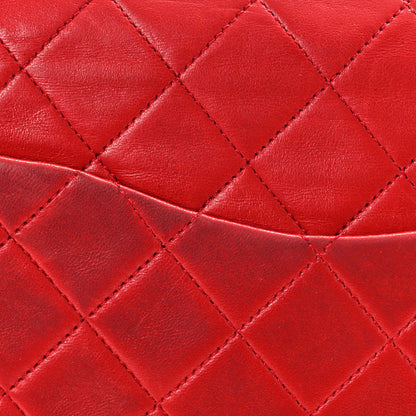 Chanel Lambskin Quilted Medium Double Flap Red 12 of 12