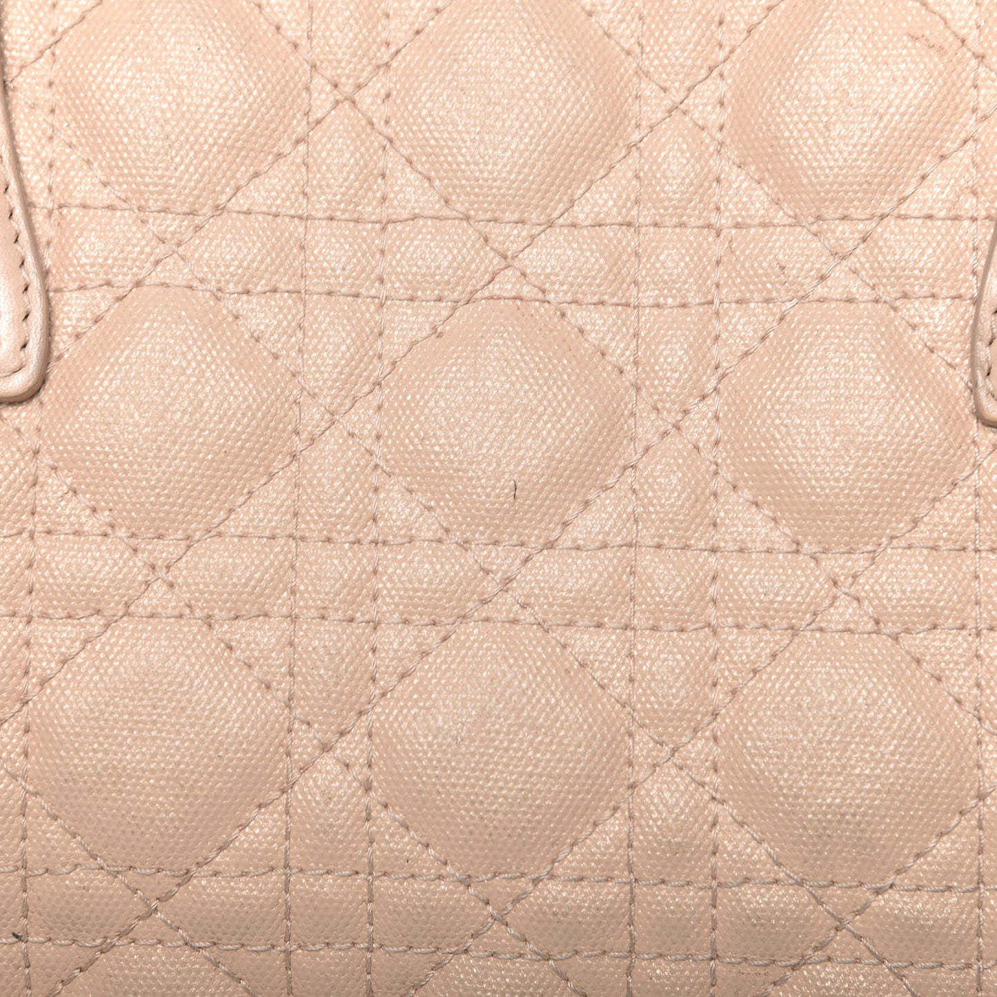 Coated Canvas Cannage Small Panarea Tote Beige