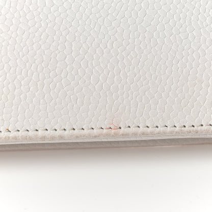 Chanel Caviar Timeless CC Wallet on Chain WOC White 11 of 14