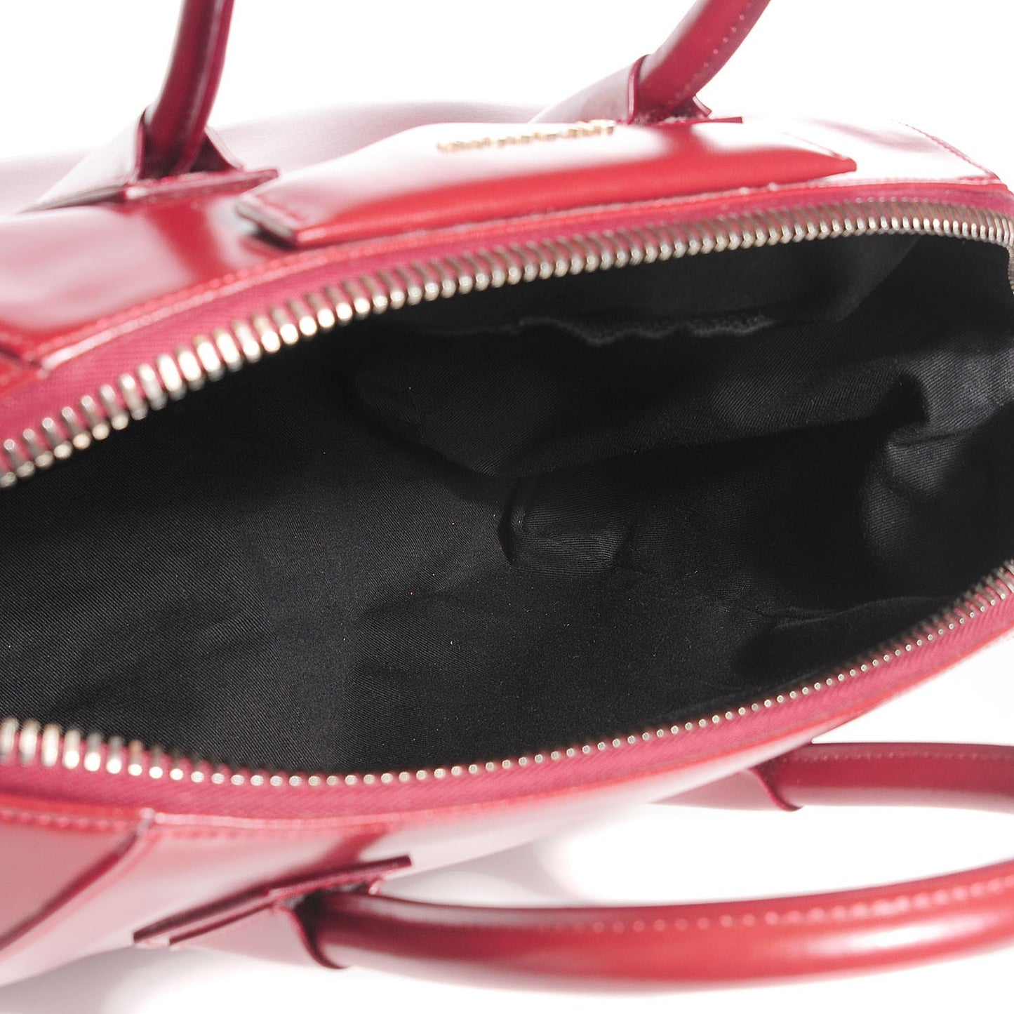 Shiny Lord Calfskin Medium Antigona Burgundy