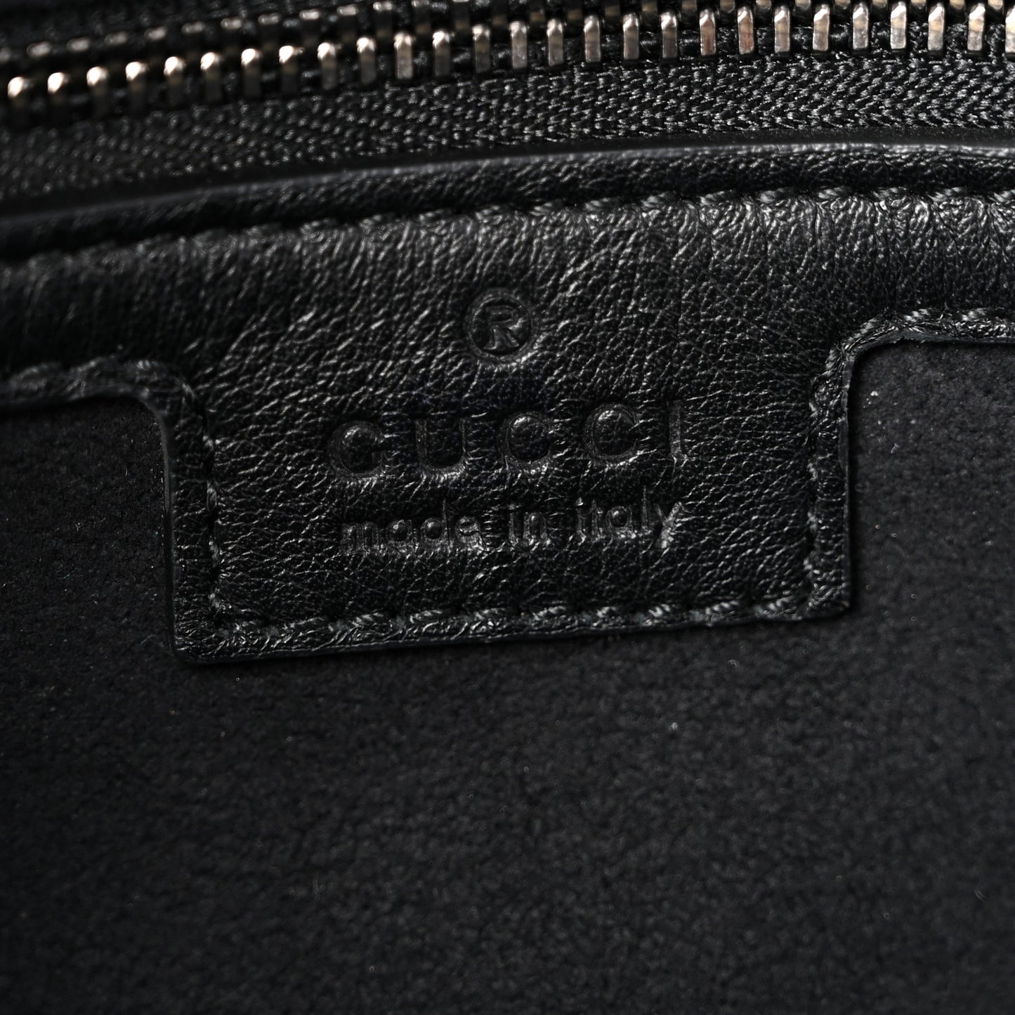 Patent Calfskin Matelasse Monochrome Small GG Marmont Shoulder Bag Black