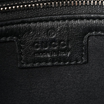 Gucci Patent Calfskin Matelasse Monochrome Small GG Marmont Shoulder Bag Black 6 of 11