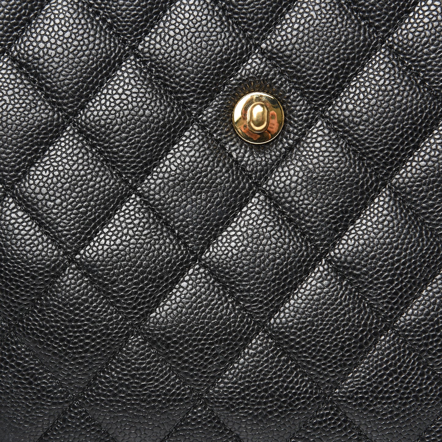 Caviar Quilted Jumbo Kelly Flap Black