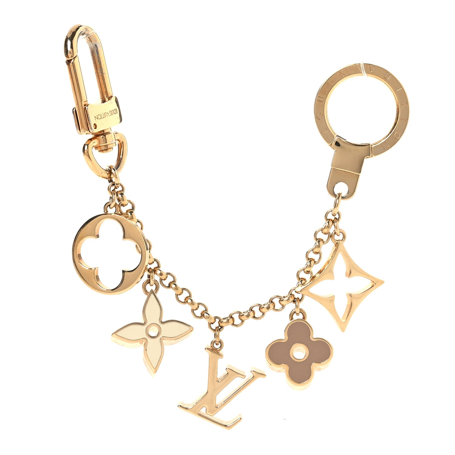 Louis Vuitton Fleur De Monogram Bag Charm Chain 1 of 5