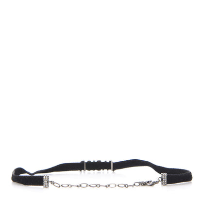 Christian Dior Velvet Crystal J’Adior Choker Necklace Black 3 of 4