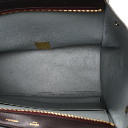 Celine Calfskin and Suede Small Tri-Color Trapeze Dark Grey 5 of 10