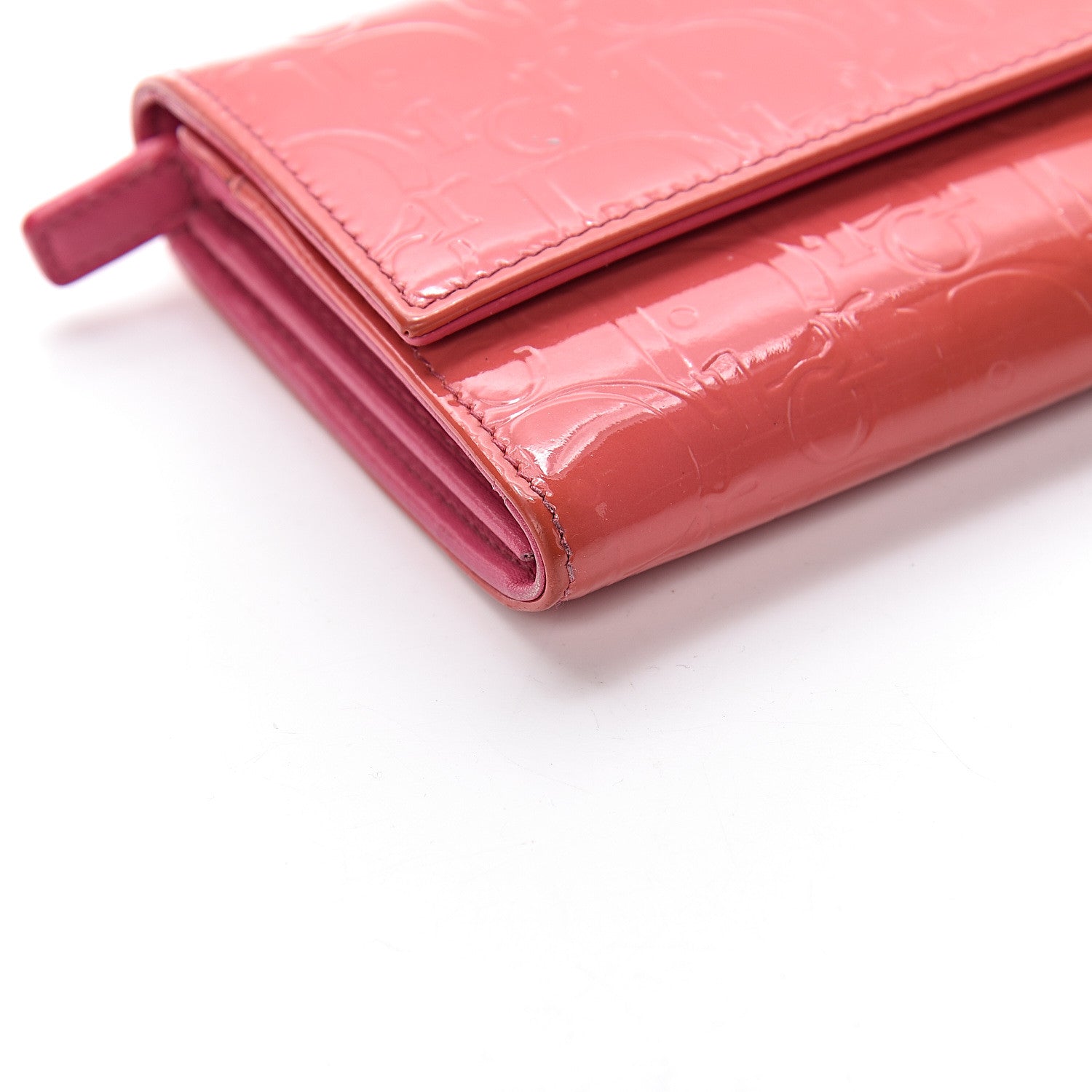 Christian Dior Patent Ultimate Chain Wallet Fushia 13 of 17