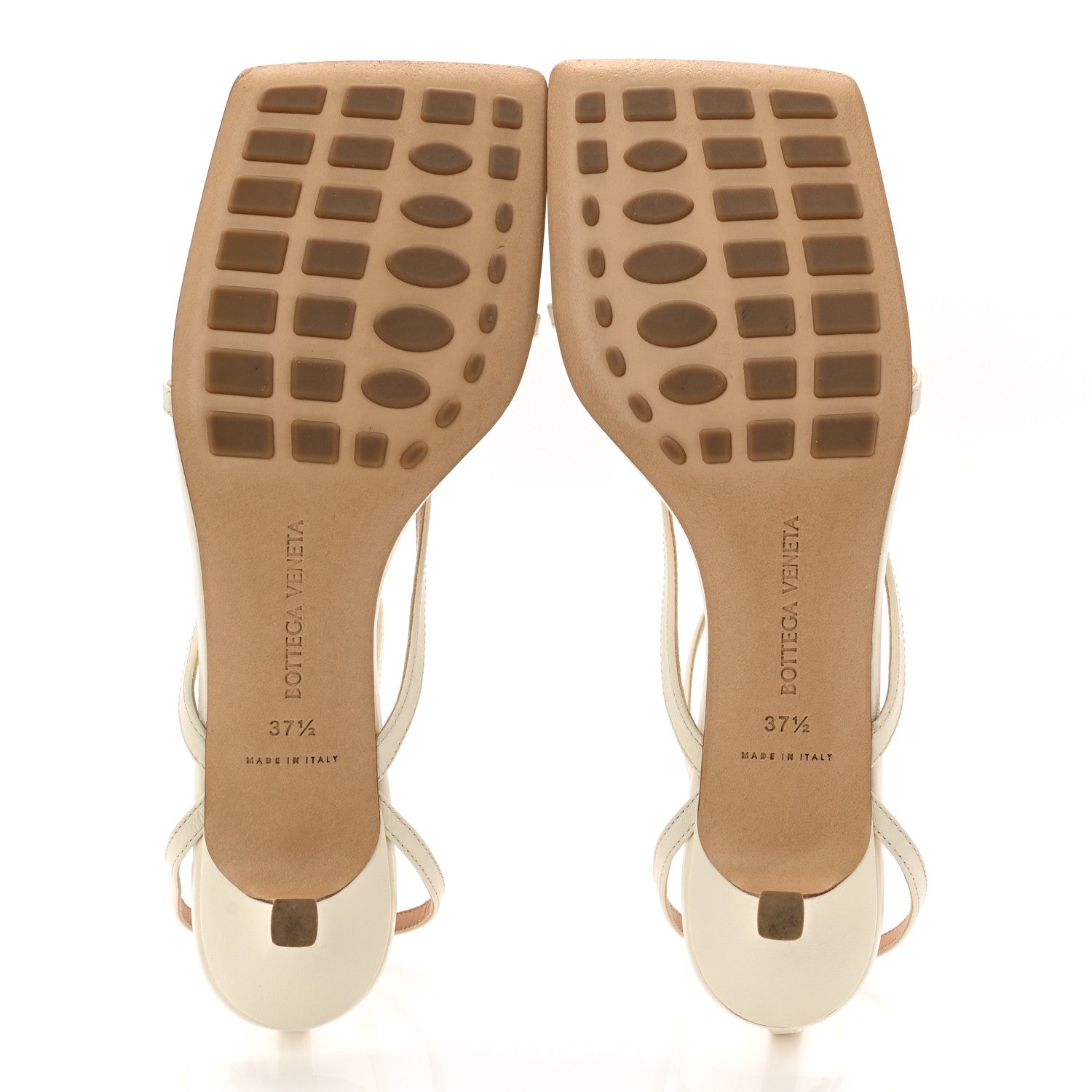 Bottega Veneta Lambskin Stretch Multi Strap 35mm Sandals 37.5 White 10 of 17