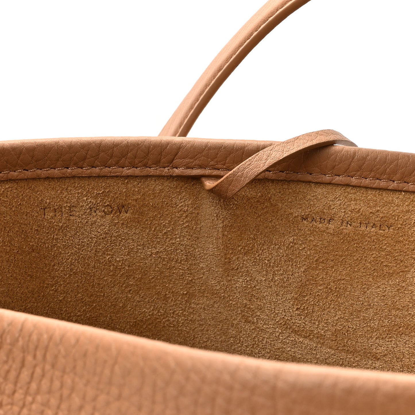 Grained Calfskin Medium N/S Park Tote Cinnamon
