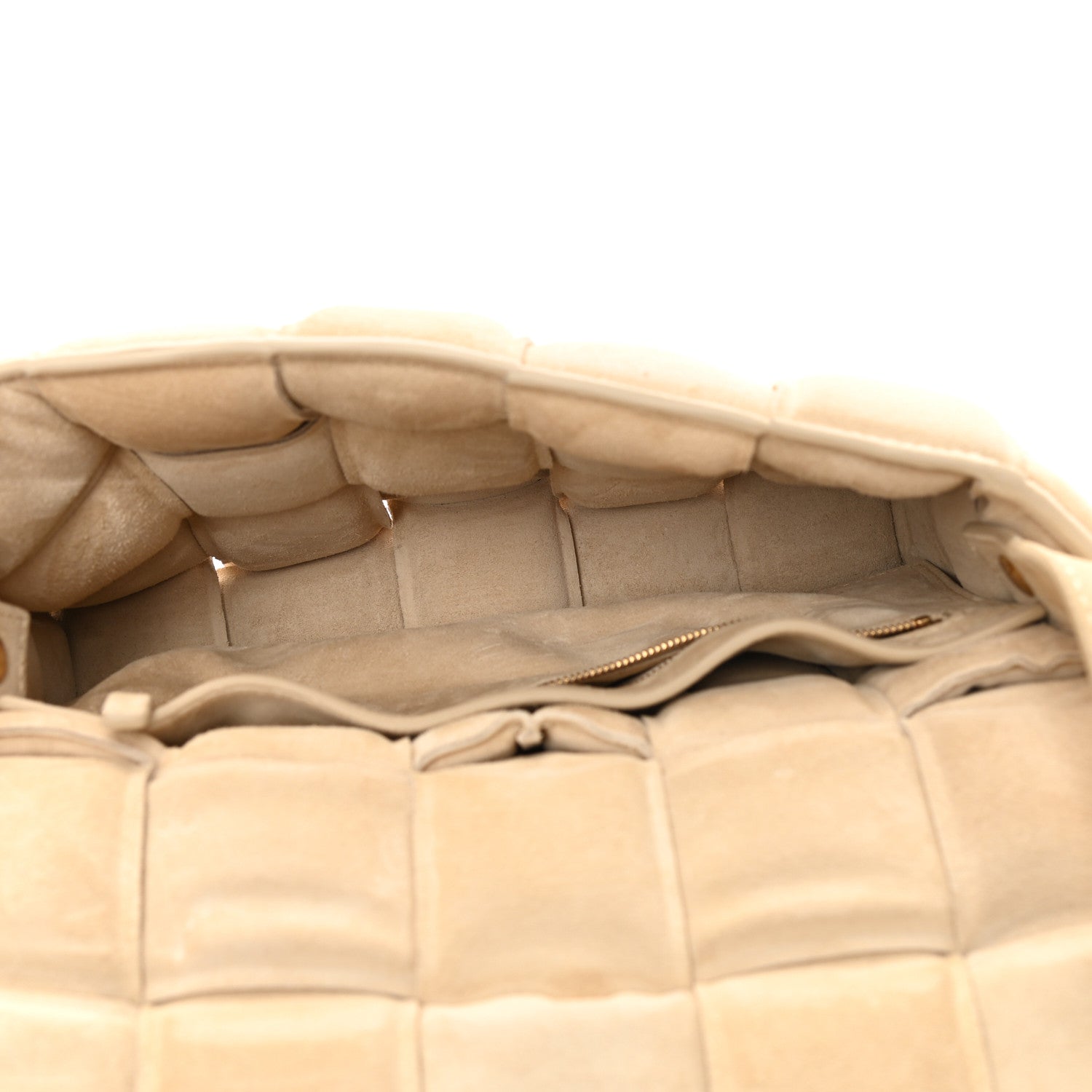Bottega Veneta Suede Calfskin Maxi Intrecciato Padded Cassette Crossbody Bag Sand 5 of 12