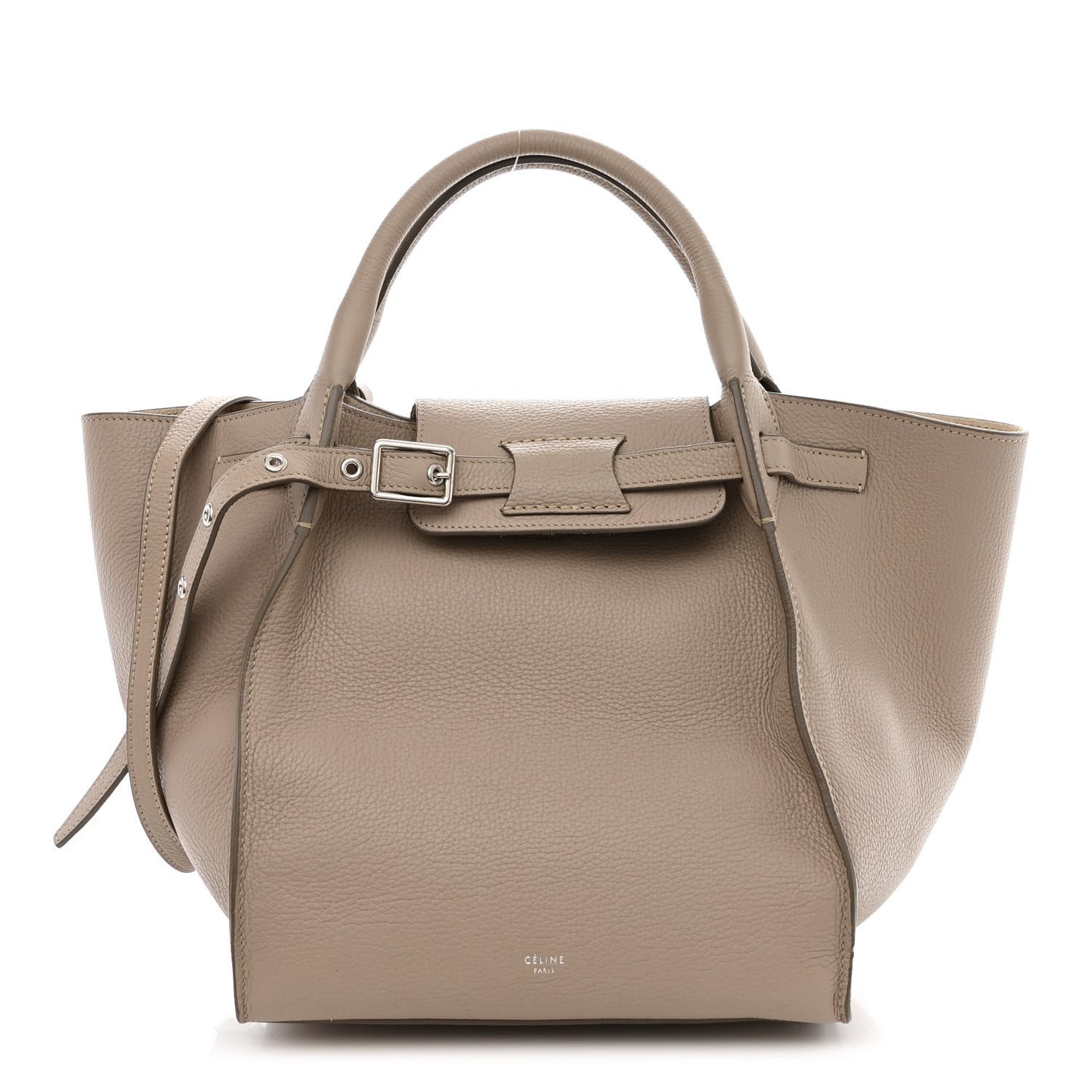 Supple Grained Calfskin Small Big Bag Light Taupe