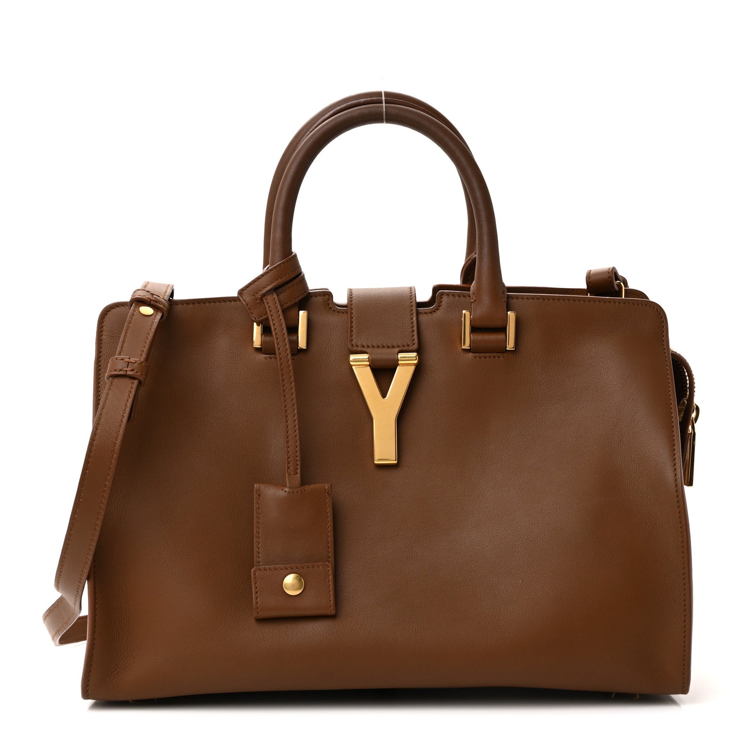 Calfskin Small Classic Y Cabas Cognac
