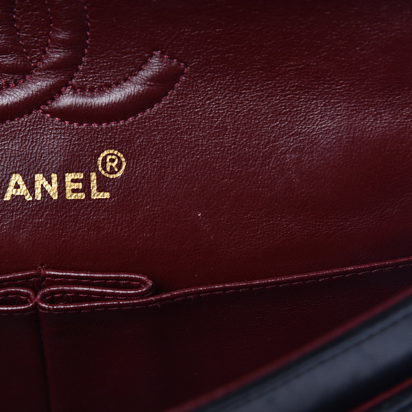 Lambskin Quilted Small Double Flap Black