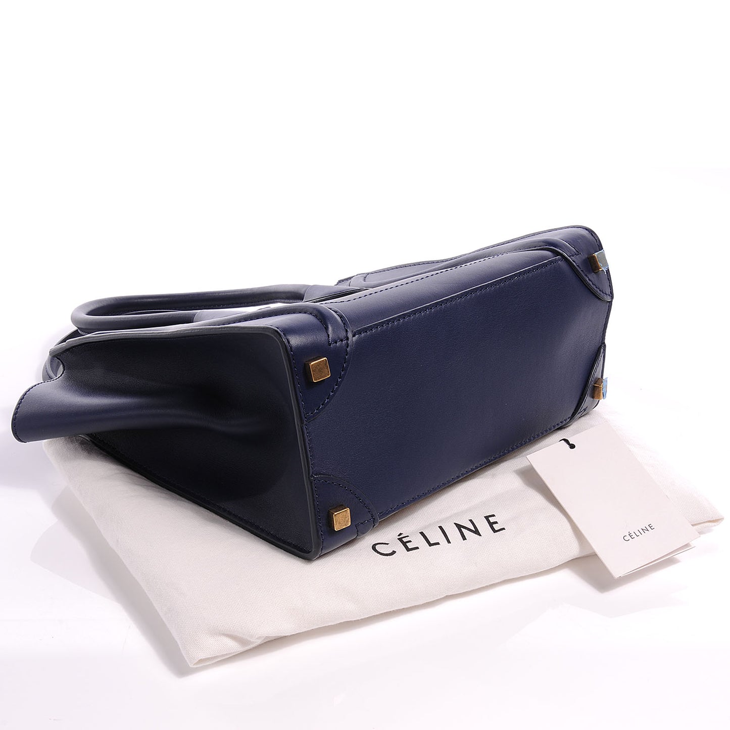 Palmelato Leather Micro Luggage Deepsea