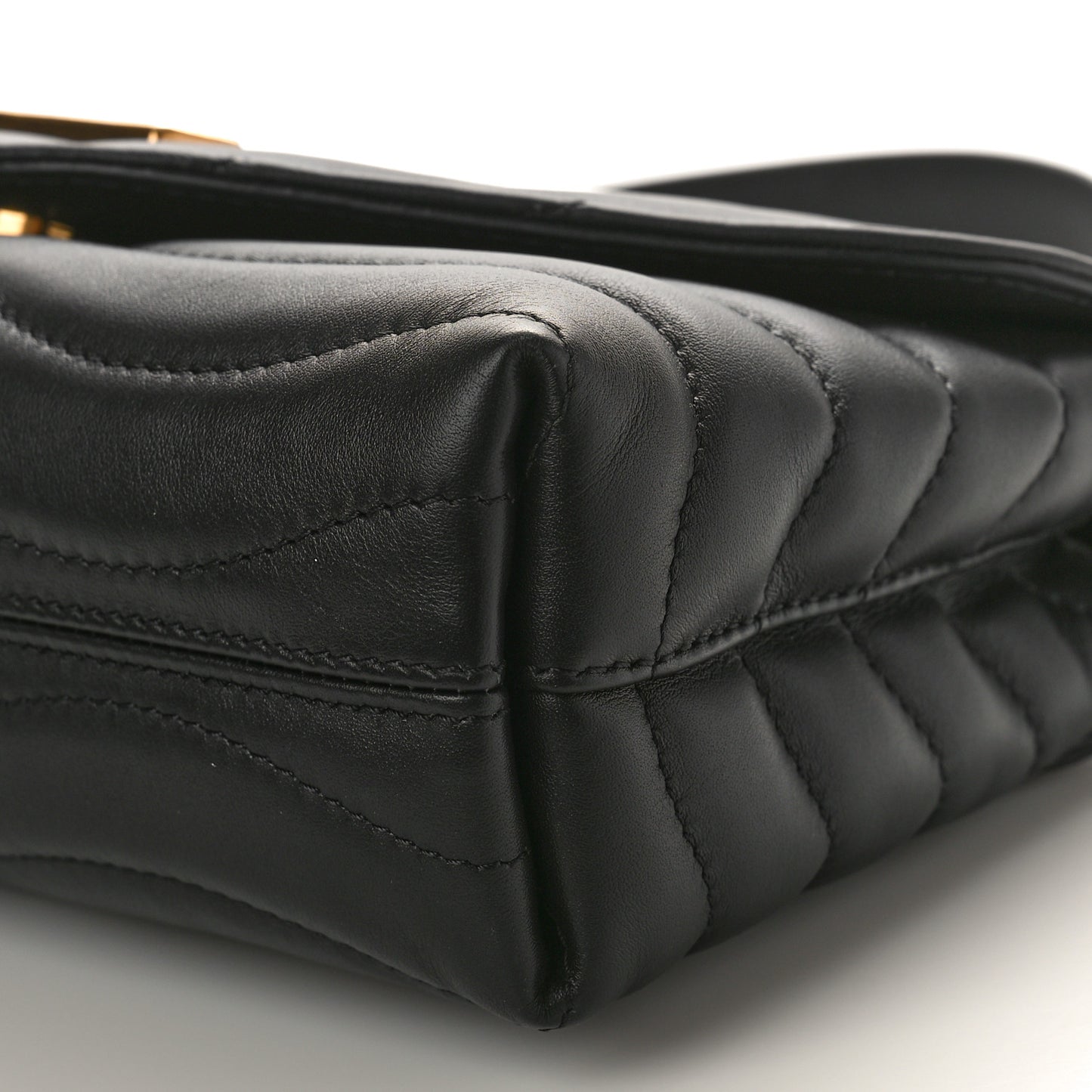 Calfskin LV New Wave Chain Bag Black
