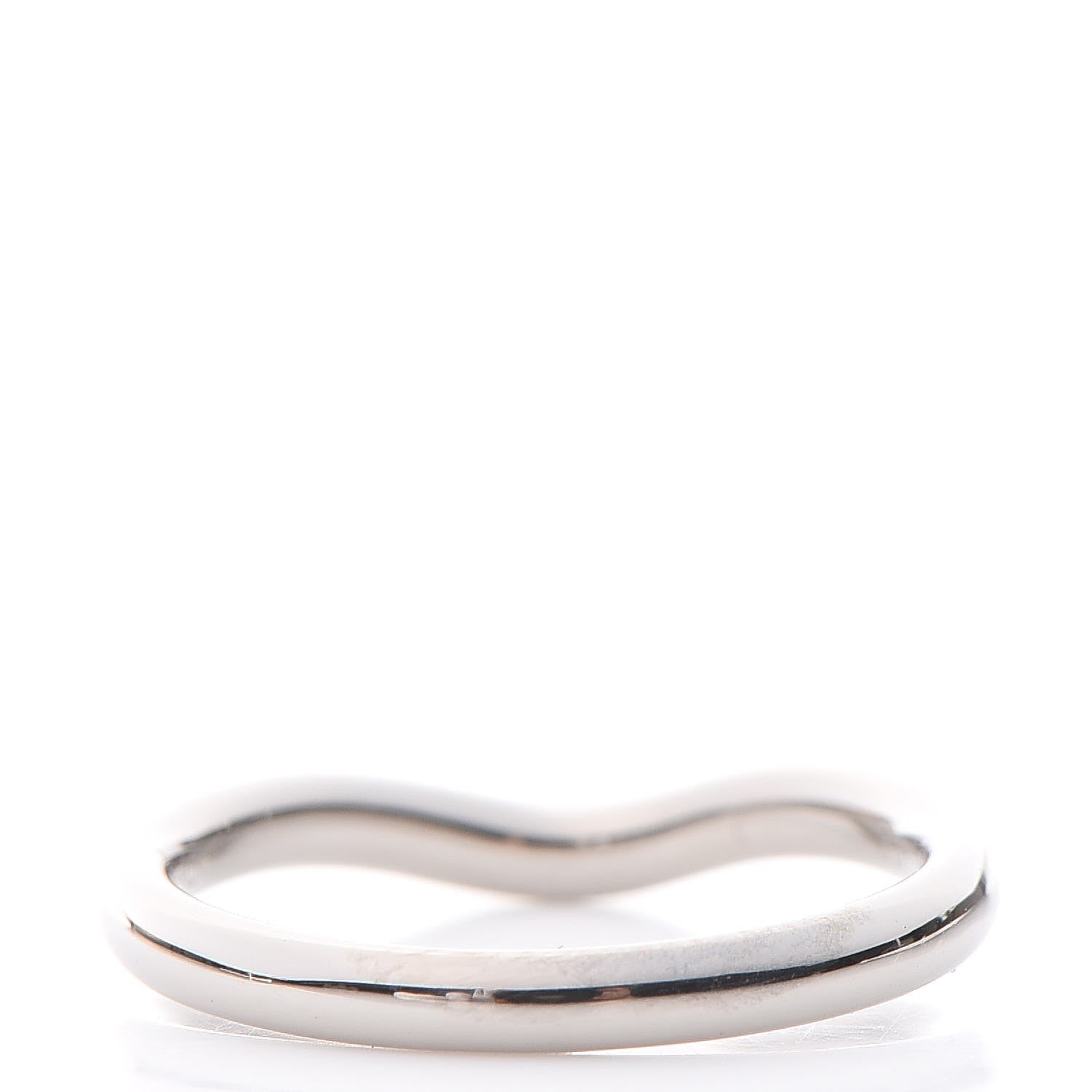 Tiffany 18K White Gold Diamond Elsa Peretti Wedding Band Ring 49 5 3 of 7