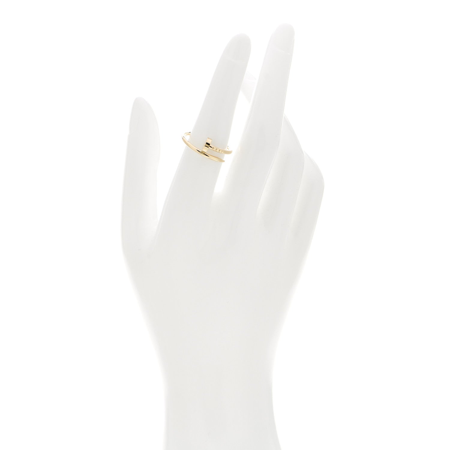 Cartier 18K Yellow Gold Small Juste Un Clou Ring 53 6.25 2 of 5