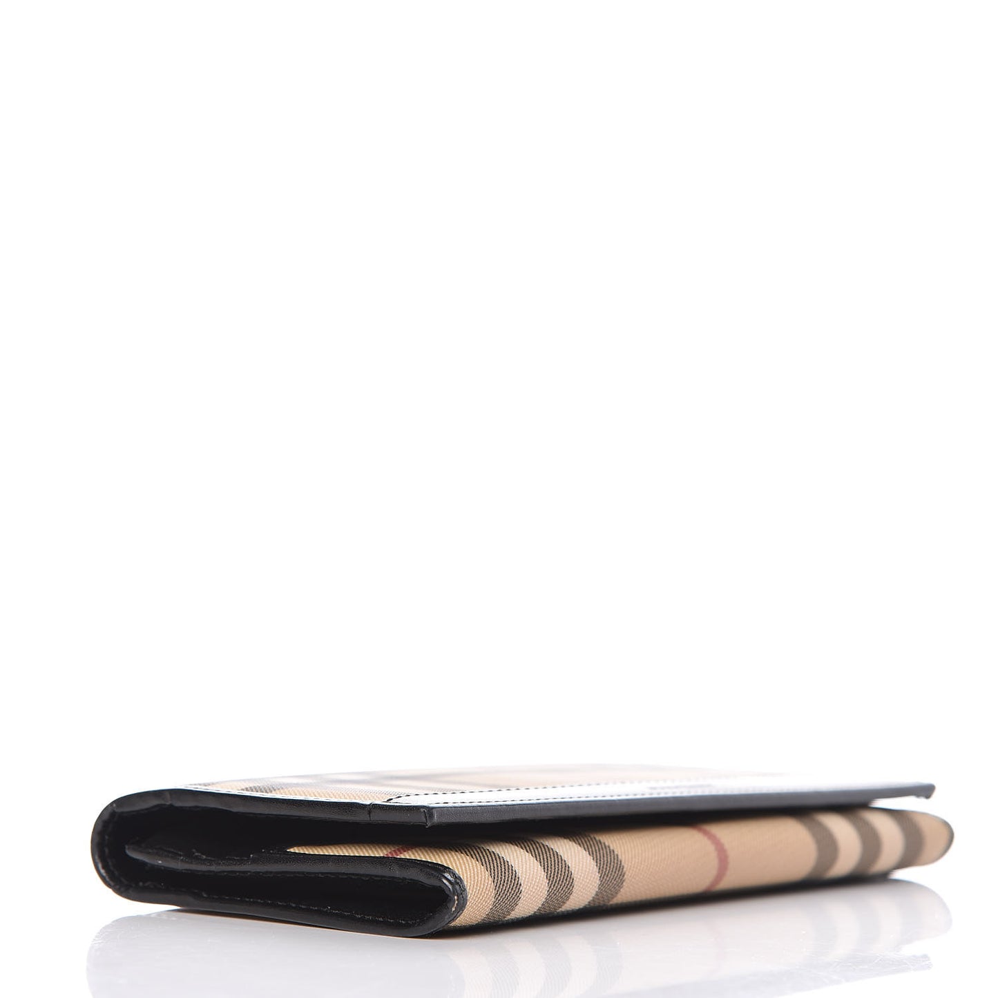 House Check Continental Wallet Black