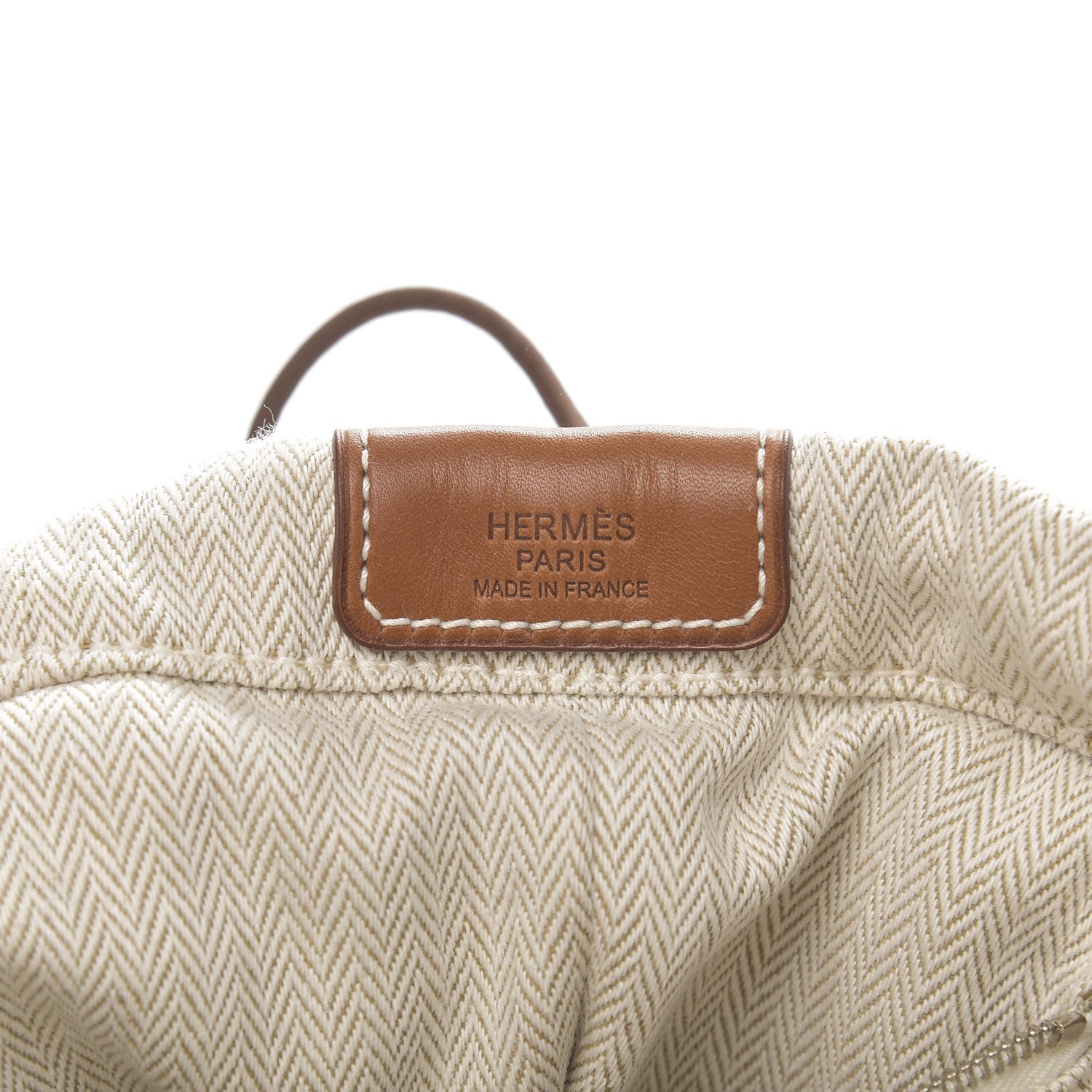 Hermes Canvas Barenia Fourbi 25 MM Pouch Naturel Fauve 6 of 10