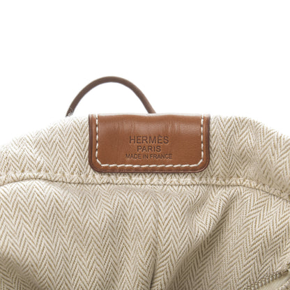 Hermes Canvas Barenia Fourbi 25 MM Pouch Naturel Fauve 6 of 10