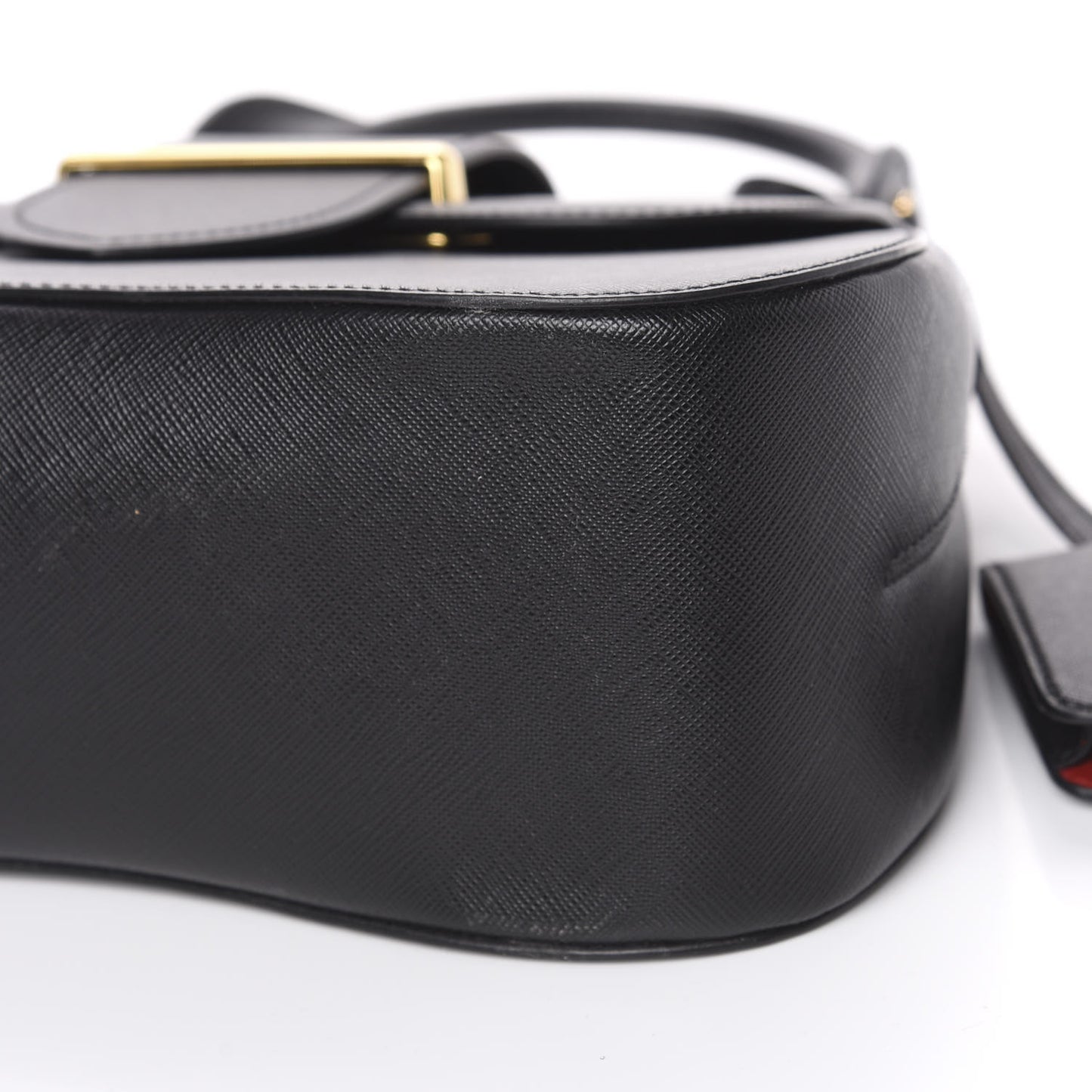 Saffiano Lux Sidonie Top Handle Bag Black