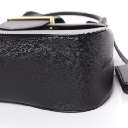 Prada Saffiano Lux Sidonie Top Handle Bag Black 8 of 9