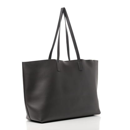 Saint Laurent Calfskin Large Shopping Tote Dark Grey 4 of 10