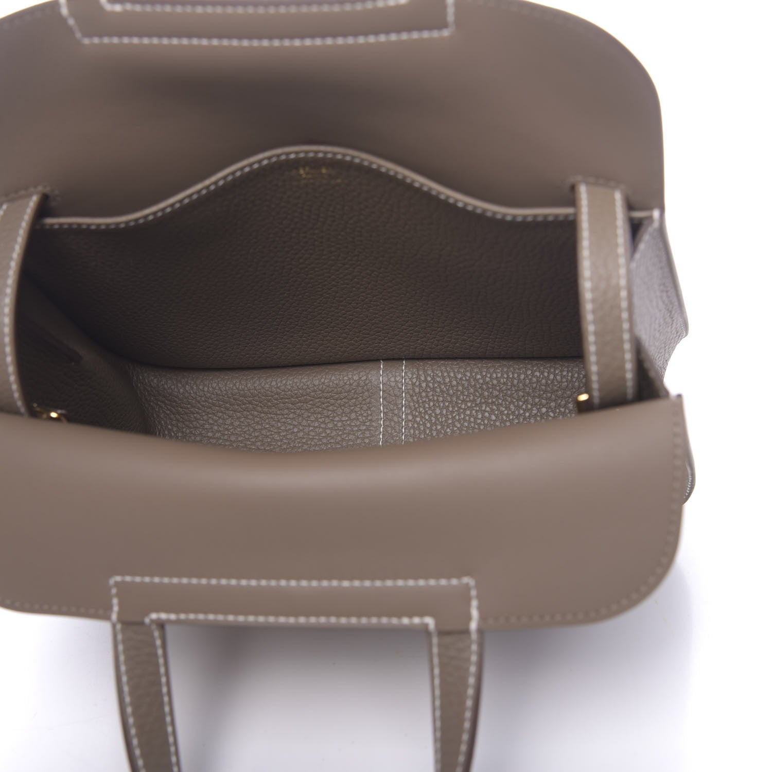 Hermes Taurillon Clemence Halzan 25 Etoupe 6 of 12