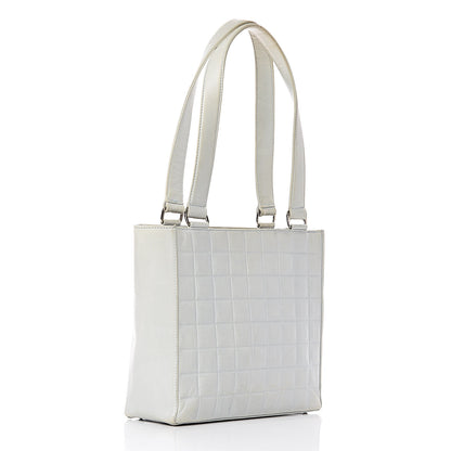 Chanel Lambskin Chocolate Bar Quilted Small Shoulder Bag Light Blue 3 of 24