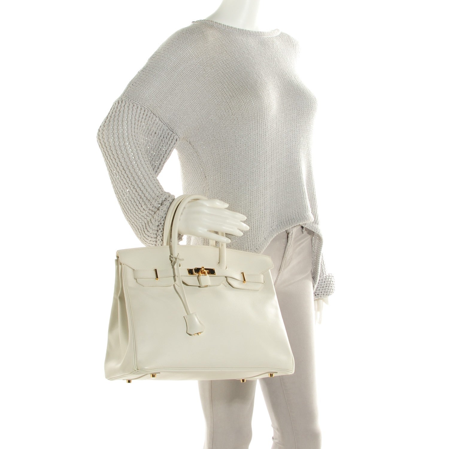 Hermes Gulliver Birkin 35 White 9 of 16