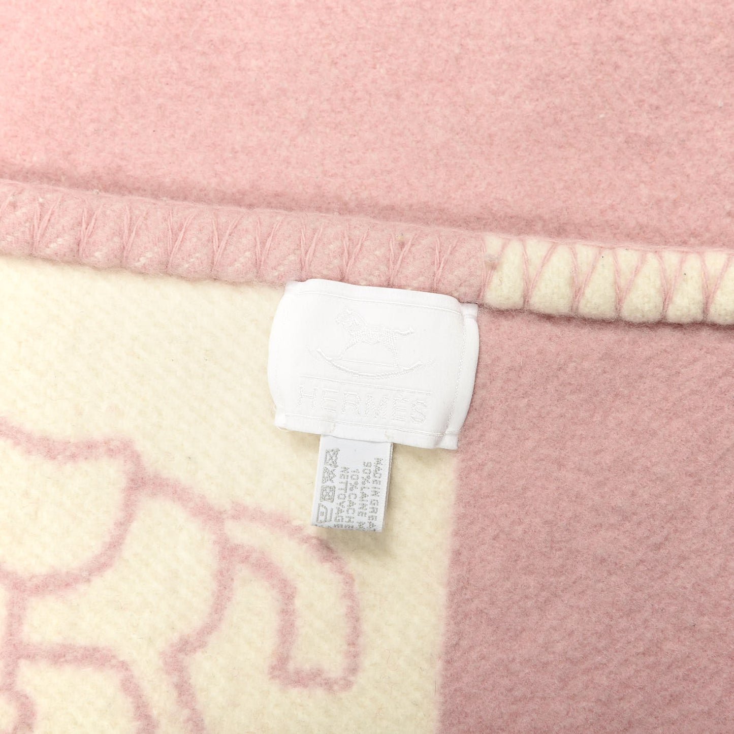 Wool Cashmere Adada Avalon Baby Blanket Rose Lilas
