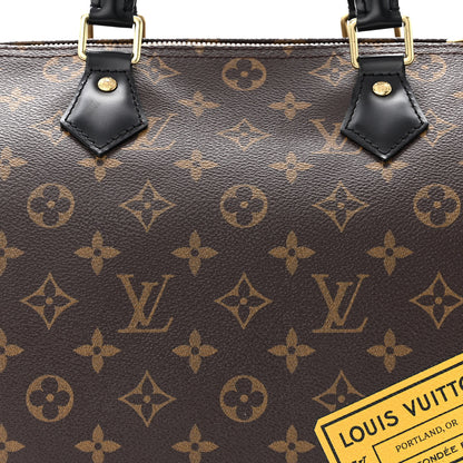 Louis Vuitton Monogram My World Tour Speedy Bandouliere 30 Black 8 of 11