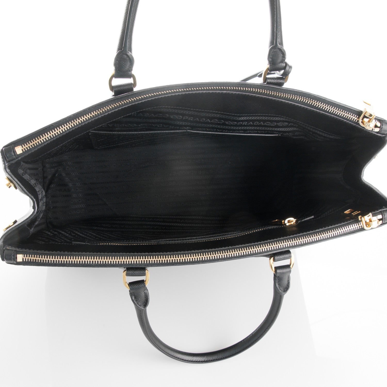 Prada Saffiano Lux Extra Large Galleria Double Zip Tote Black 5 of 8