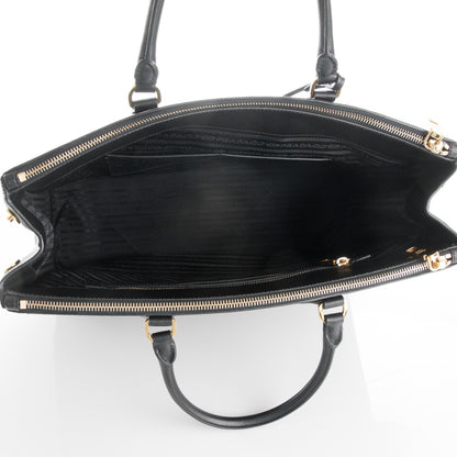 Prada Saffiano Lux Extra Large Galleria Double Zip Tote Black 5 of 8