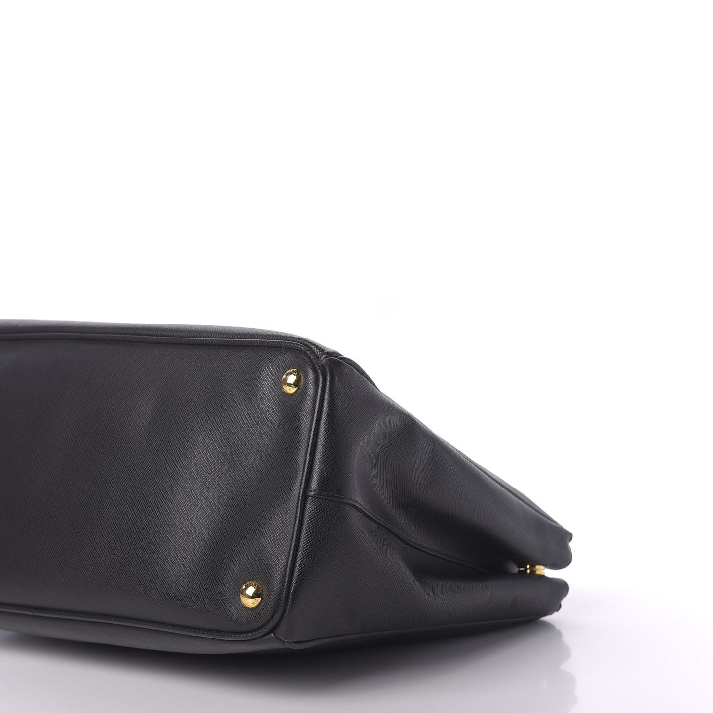 Saffiano Large Galleria Double Zip Tote Black