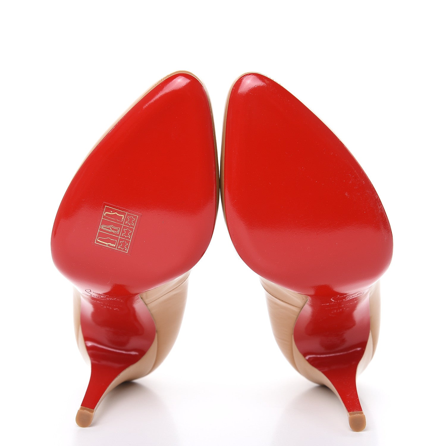 Christian Louboutin Patent Decollete 868 100 Pumps 38.5 Nude 5 of 9