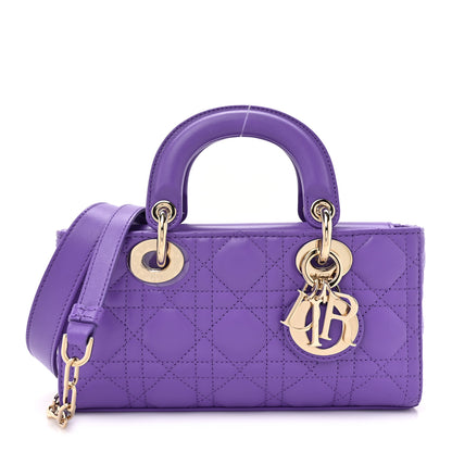 Christian Dior Lambskin Cannage Small Lady D-Joy Purple 1 of 10