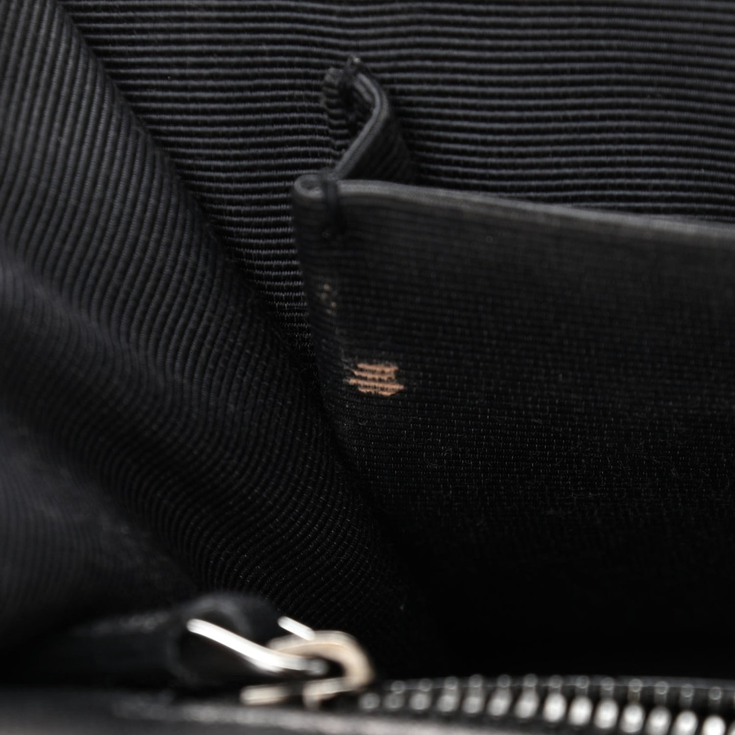 Crackled Deerskin Medium Diorama Flap Bag Black