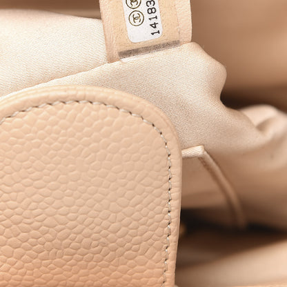 Chanel Caviar Quilted Petit Shopping Tote PST Light Beige 7 of 12