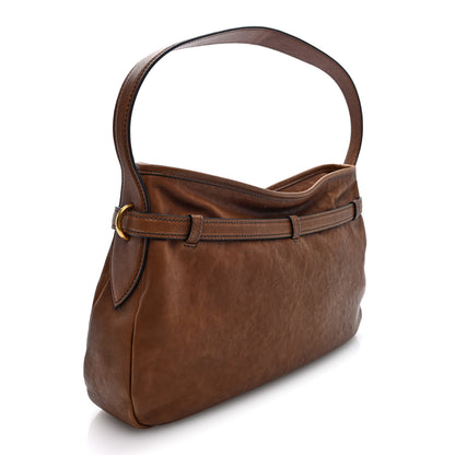 Miu Miu Nappa Large Aviator Regular Aventure Shoulder Bag Oak 3 of 9