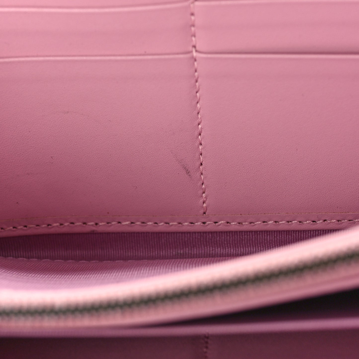 GG Supreme Monogram Strawberry Zip Around Wallet Light Pink