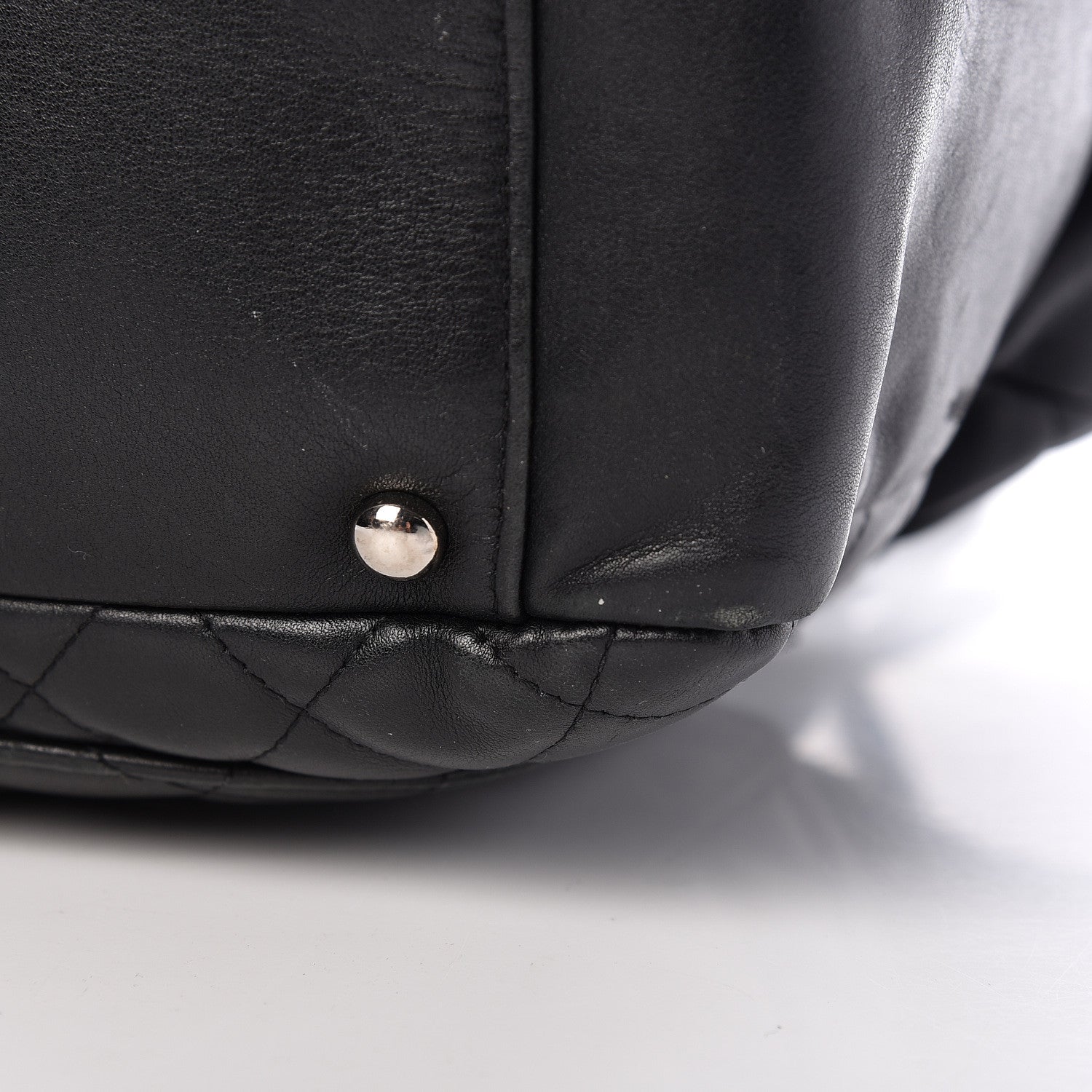 Chanel Calfskin Quilted Large Cambon Flap Black 17 of 19