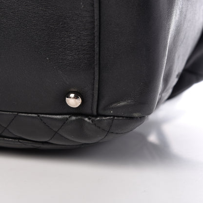 Chanel Calfskin Quilted Large Cambon Flap Black 17 of 19