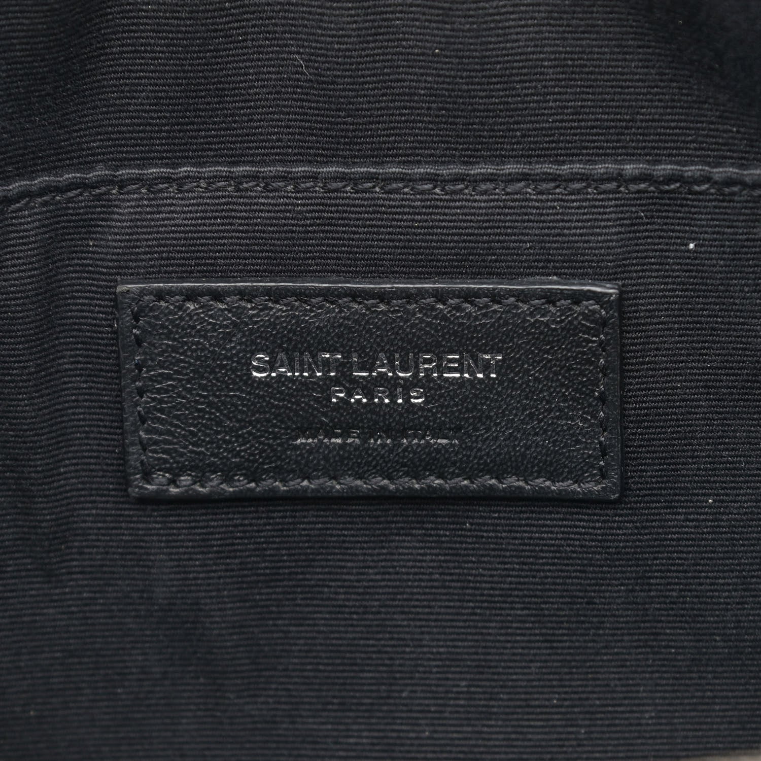 Saint Laurent Raffia Canvas Monogram Lou Camera Bag Black 5 of 11