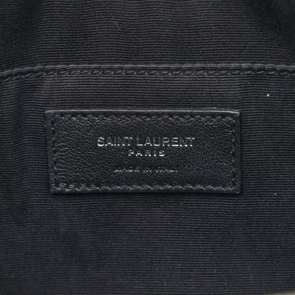 Saint Laurent Raffia Canvas Monogram Lou Camera Bag Black 5 of 11