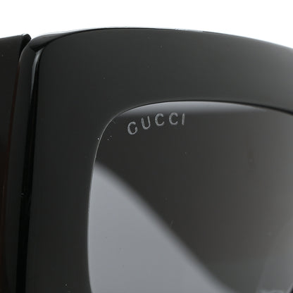 Gucci Acetate Rectangular Sunglasses GG0811S Black 7 of 7