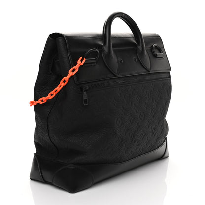 Louis Vuitton Taurillon Monogram Steamer PM Black 3 of 16