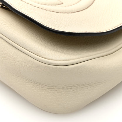Gucci Pebbled Calfskin Small Soho Flap Crossbody Off White 10 of 10